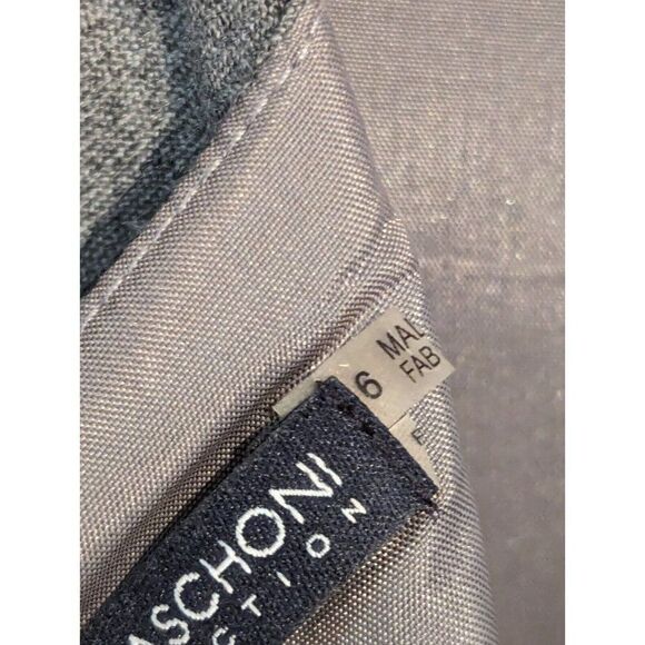 Magaschoni US 6 Sleeveless Fitted Wool Sheath Career Dress Gray - Picture 5 of 14